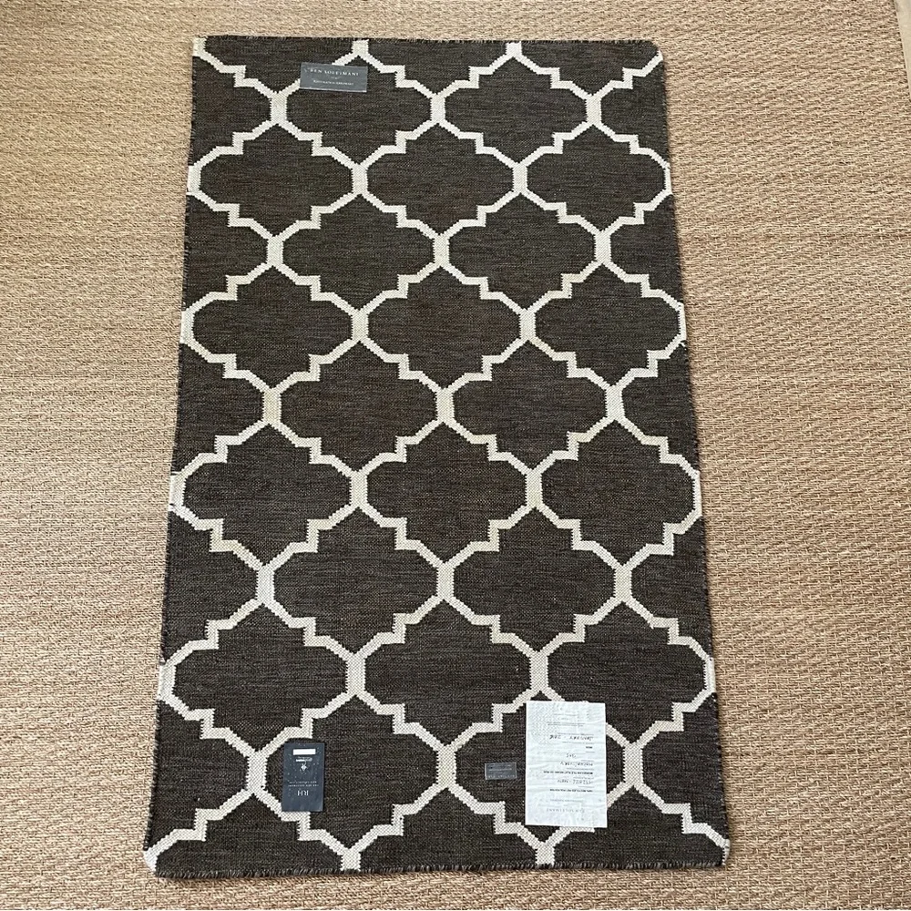 Ben Soleimani for Restoration Hardware Moroccan Tile Flat Weave Accent Rug 3x5’